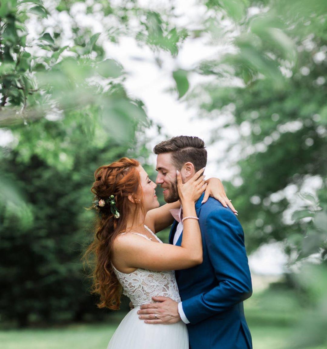 Wedding photography image of a bride and groom.