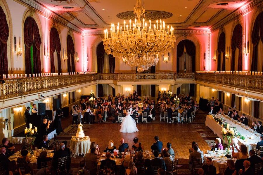 First dance in reception hall