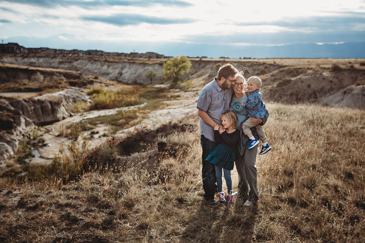 Chris Scott with his family