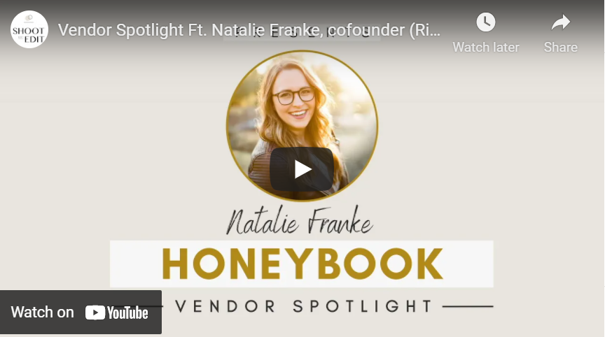 HoneyBook vendor spotlight YouTube video thumbnail