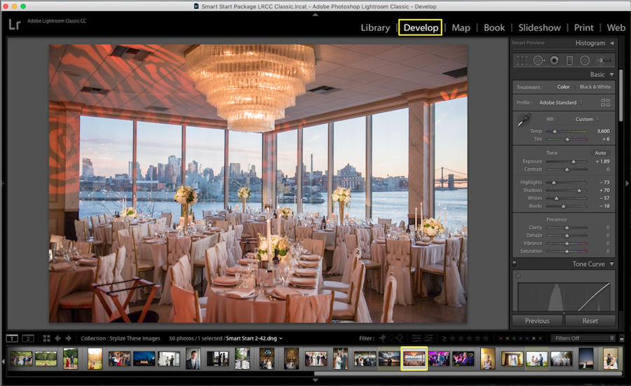 develop module in lightroom 