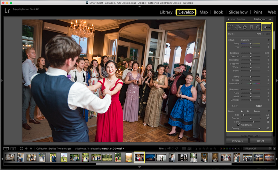 choose blur brush lightroom