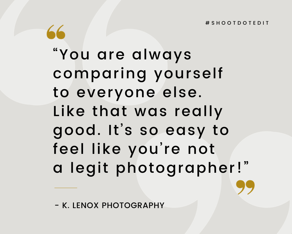 infographic photography quote by K Lenox Photography