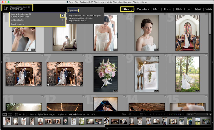 how to enable syncing in lightroom