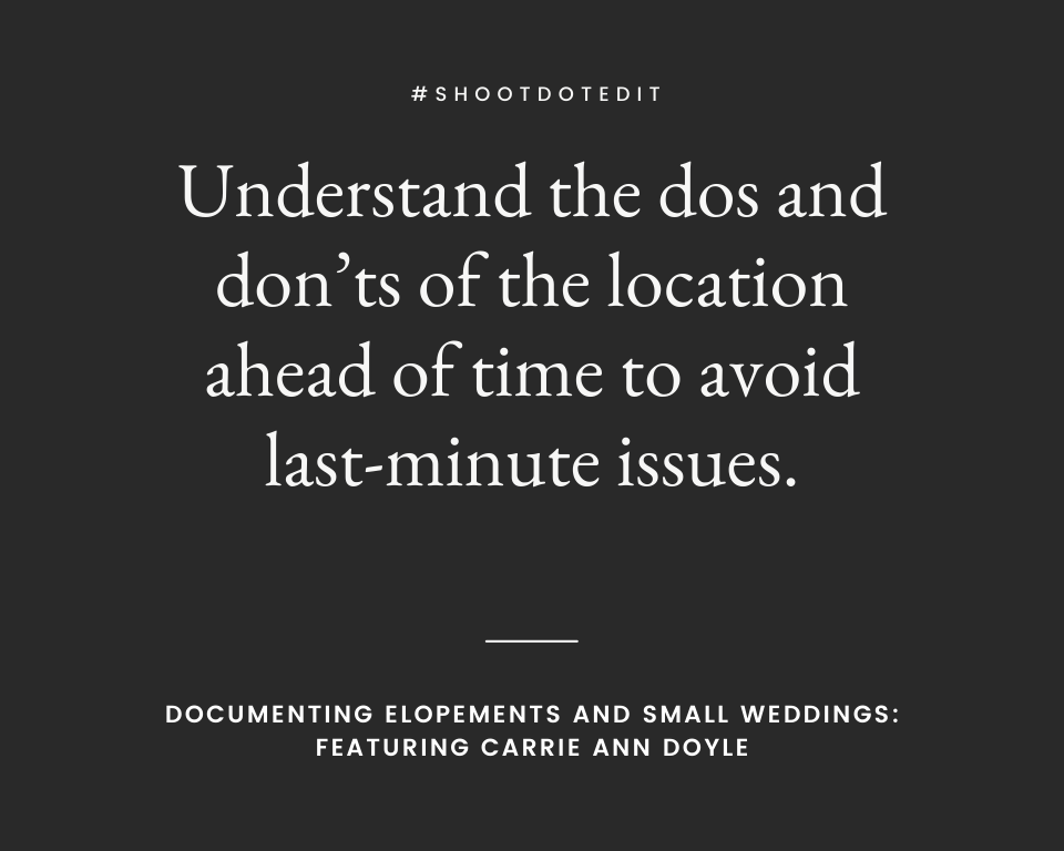 infographic stating understand the dos and donts of the location ahead of time to avoid last minute issues