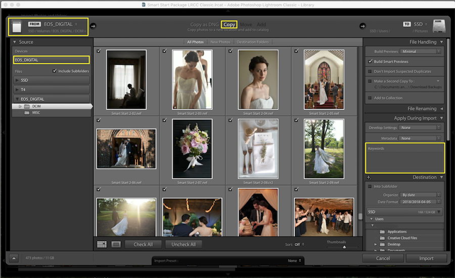 add metadata to images lightroom