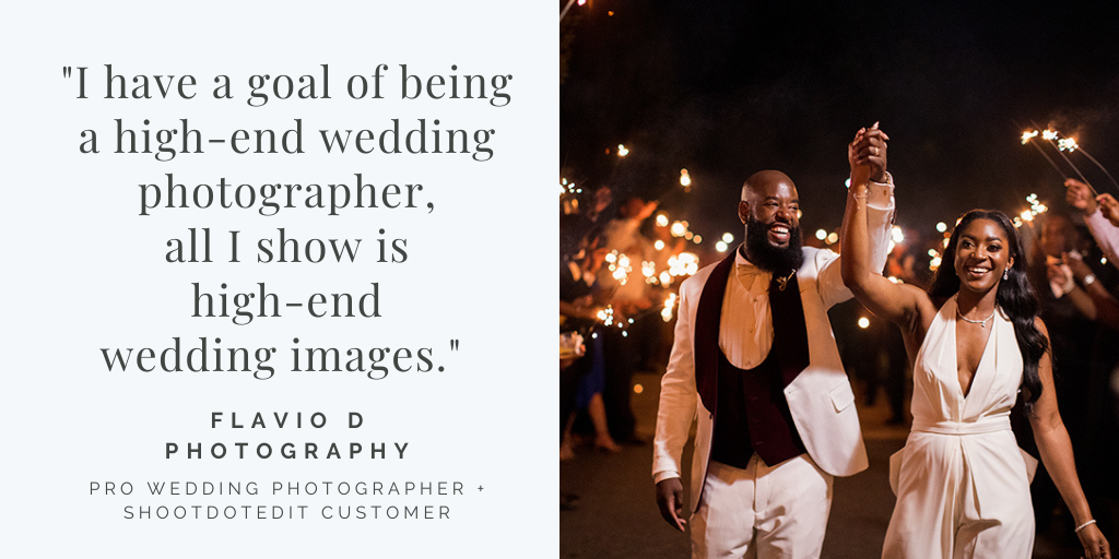 infographic quote by ShootDotEdit customer Flavio D Photography