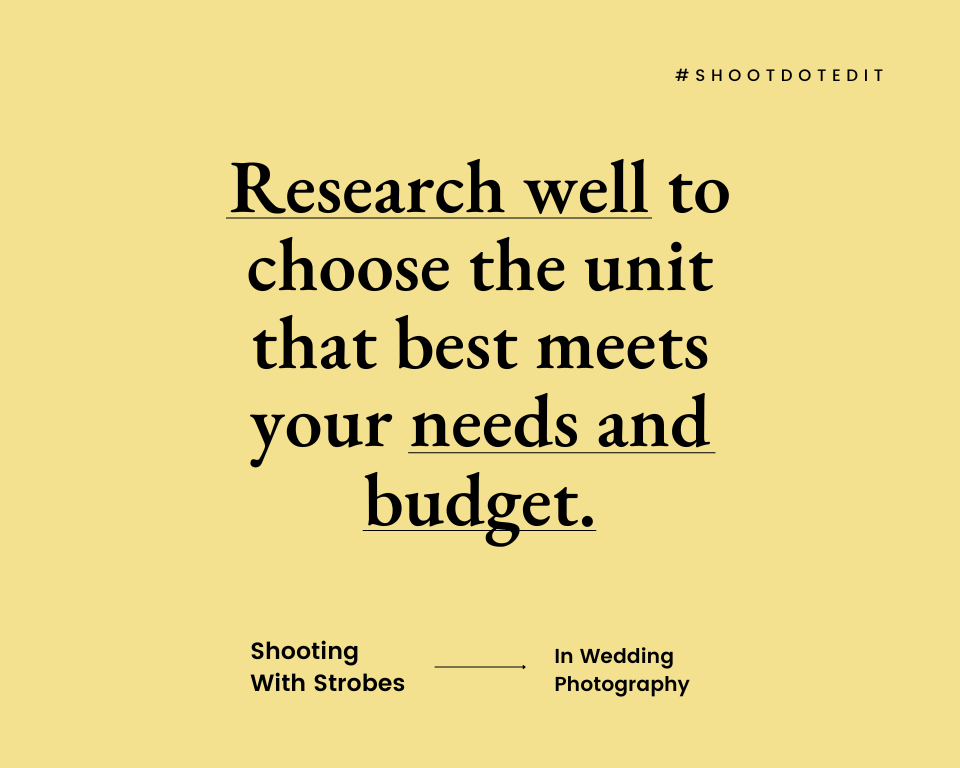 infographic stating research well to choose the unit that best meets your needs and budget