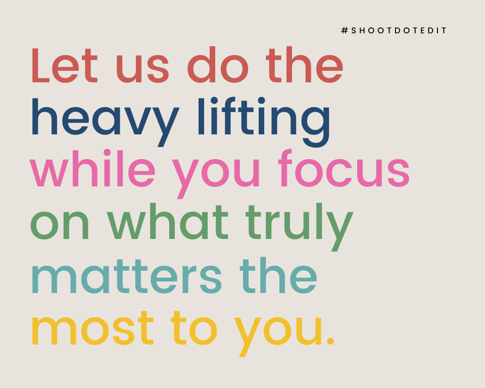 infographic stating let us do the heavy lifting while you focus on what matters the most to you